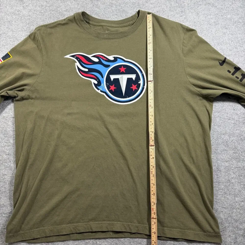 Nike Tennessee Titans Long Sleeve Shirt Mens XL Olive Salute To Army Service NFL